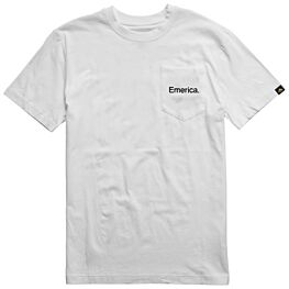 Emerica Triangle Back Hit White Pocket T-Shirt