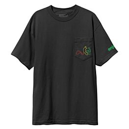 Enjoi Neon Rasta Black Pocket Tee
